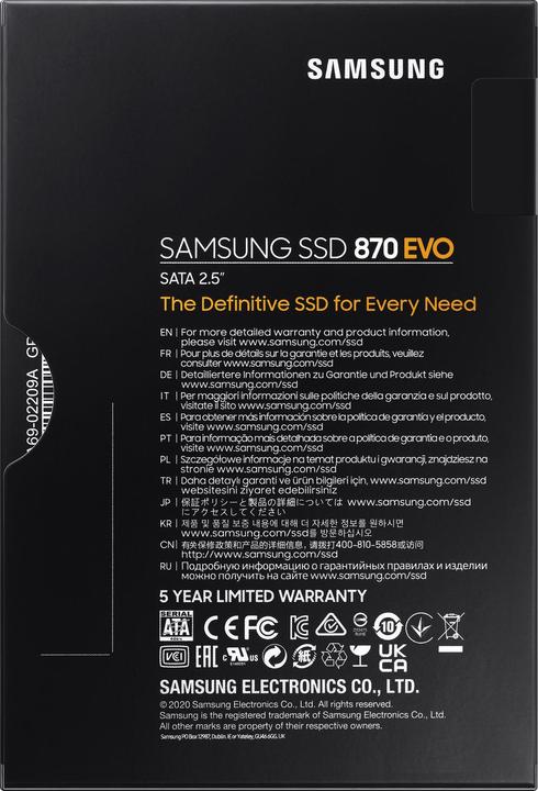 Immagine prodotto Samsung 870 EVO (1000 GB, 2.5")
