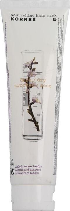 Korres Masque pour cheveux à l'amande et aux graines de lin (125 ml)