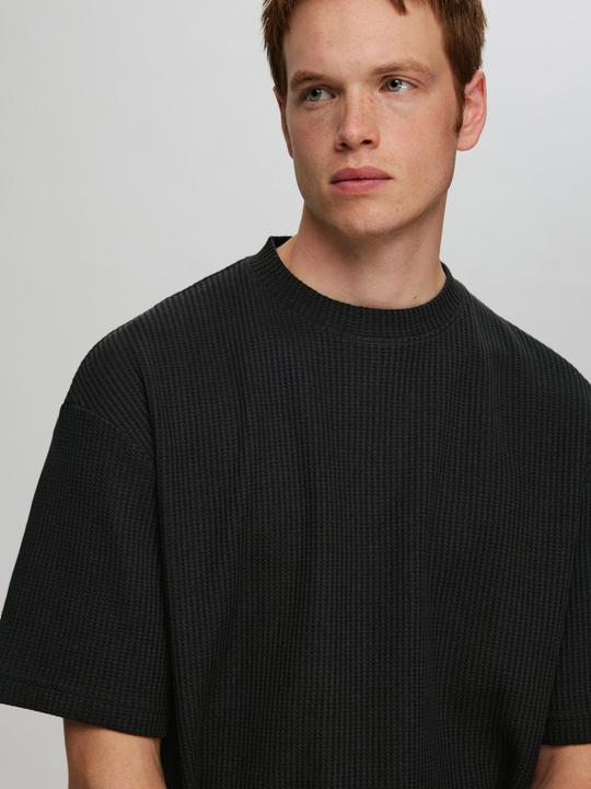 Actual product image Selected Homme Relaxed Fit Waffelmuster T-Shirt (M)