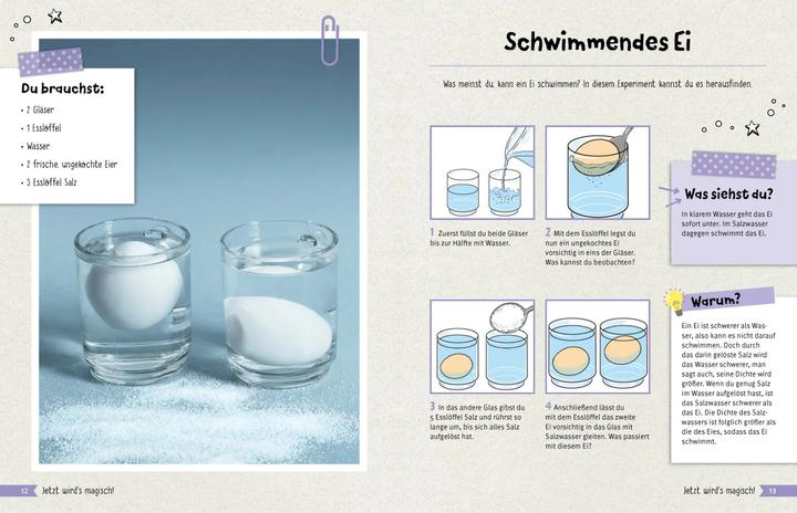 Image du produit Experimente-Buch für Kinder ab 2 Jahren. 28 einfache Experimente für jeden Tag (Allemand, Éditions Schwager & Steinlein, Elina Roth, 2022)