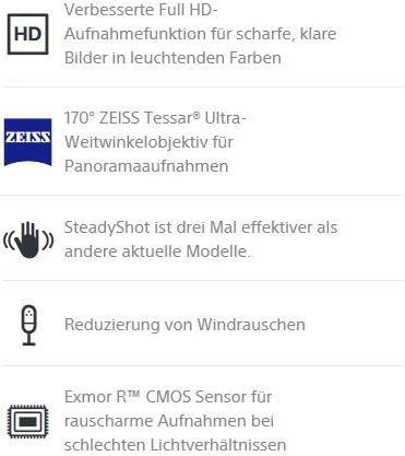 Actual product image Sony Hdr As200v (60p, Full HD, NFC, Wi-Fi)