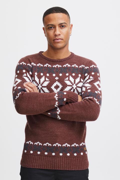 Actual product image Solid Norwig Men's Jumper Chunky Knit Pullover With Crew Neck (XL)