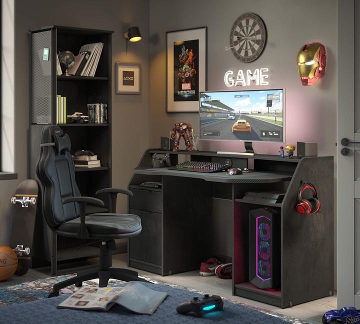 Actual product image Cilek Desk Gaming Black