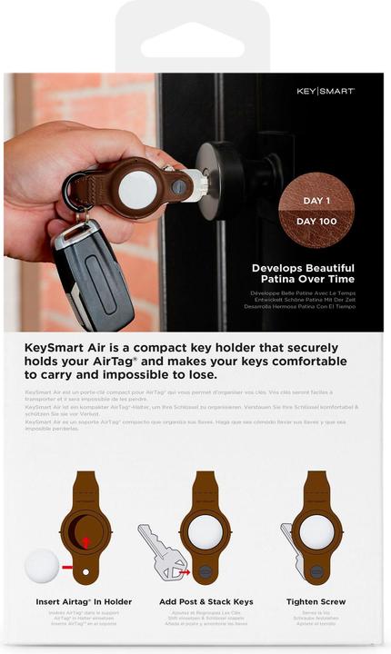 Image du produit Key Smart Air Leather Schlüsselhalter für Apple AirTag
