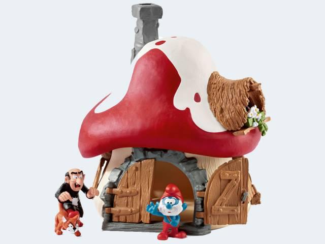 Produktbild Schleich Schlumpf Haus mit Schlümpfen