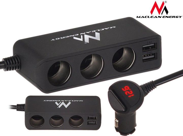 Actual product image Maclean MCE117 mobile device charger Black Auto