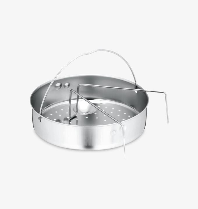 Produktbild WMF Schnellkochtopf- Set PERFECT PREMIUM silberfarben (22 cm, Dampfkochtopf, Edelstahl)