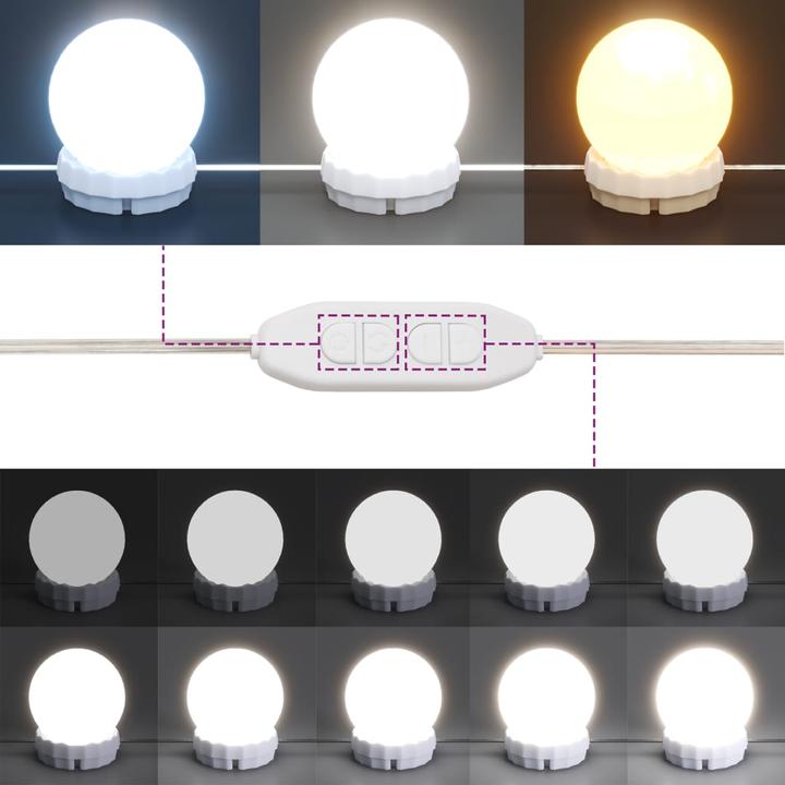Actual product image VidaXL Mirror cabinet with LED light optics (76 x 15 x 55 cm)