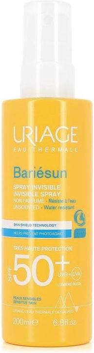 Actual product image Uriage Sun SPF50 Light Spray FF 200ml (Sun spray, SPF 50, 200 ml, 200 g)