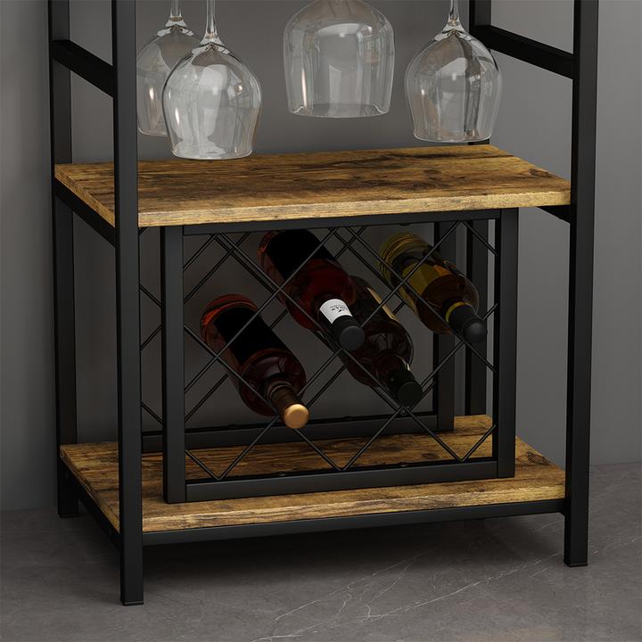 Produktbild Vichy Weinregal Vela, Eiche rustikal, 50 x 100 cm mit Glashalter
