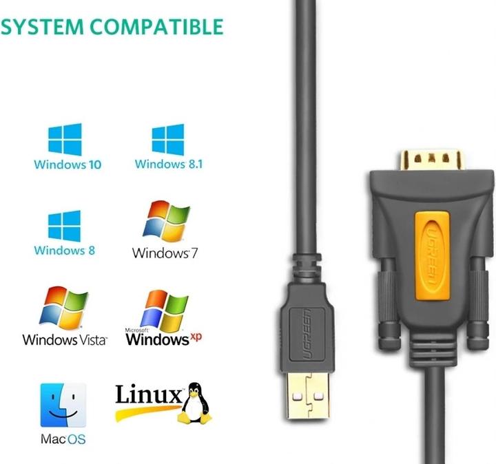 Produktbild Ugreen USB – RS-232 Adapter (1 m)