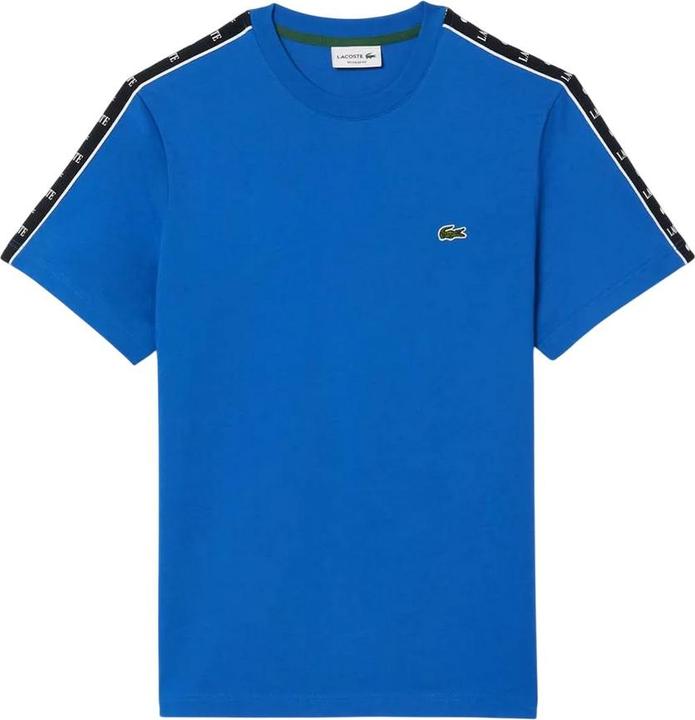 Actual product image Lacoste Mens Logo Cotton Jersey Stripes T-Shirt (S)