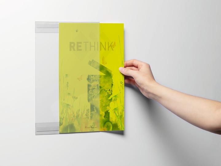 Actual product image Durable Info holder rPET