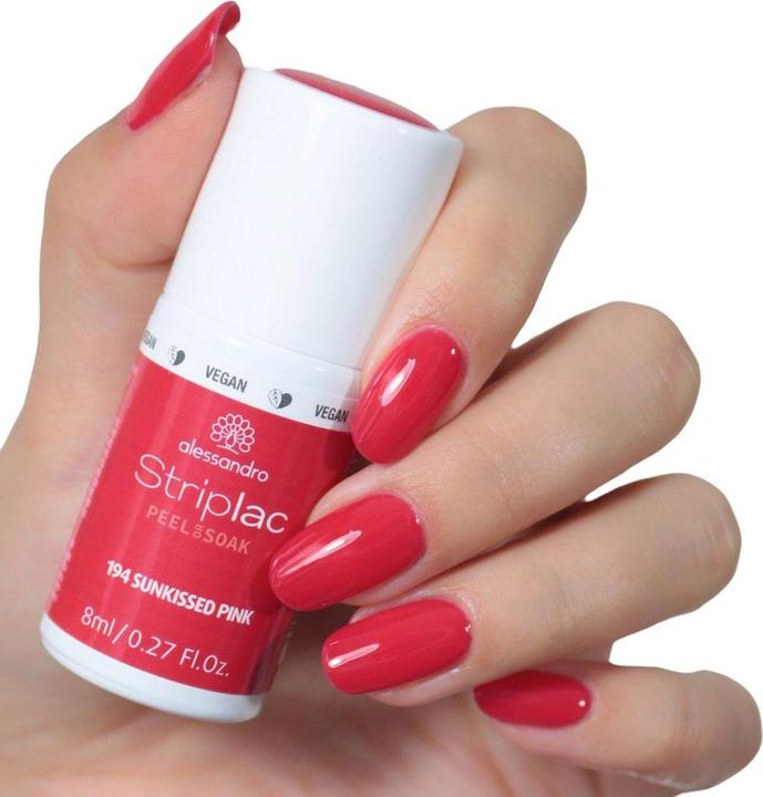 Produktbild Alessandro Striplac Peel or Soak off Sunkissed Pink (194 Sunkissed Pink, UV-Gel Lack)