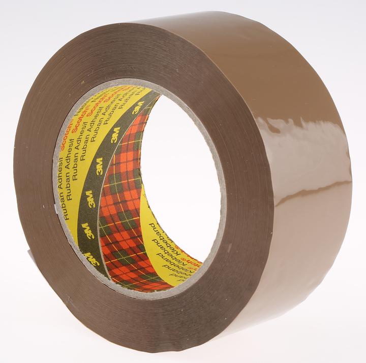 Actual product image 3M SCOTCH 313 Packing tape, BOPP film brown, thickness 0.07mm, 50mm x 100m (50 mm)