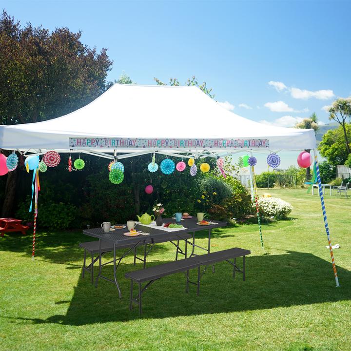 Produktbild Relaxdays Gartentisch (180 cm)