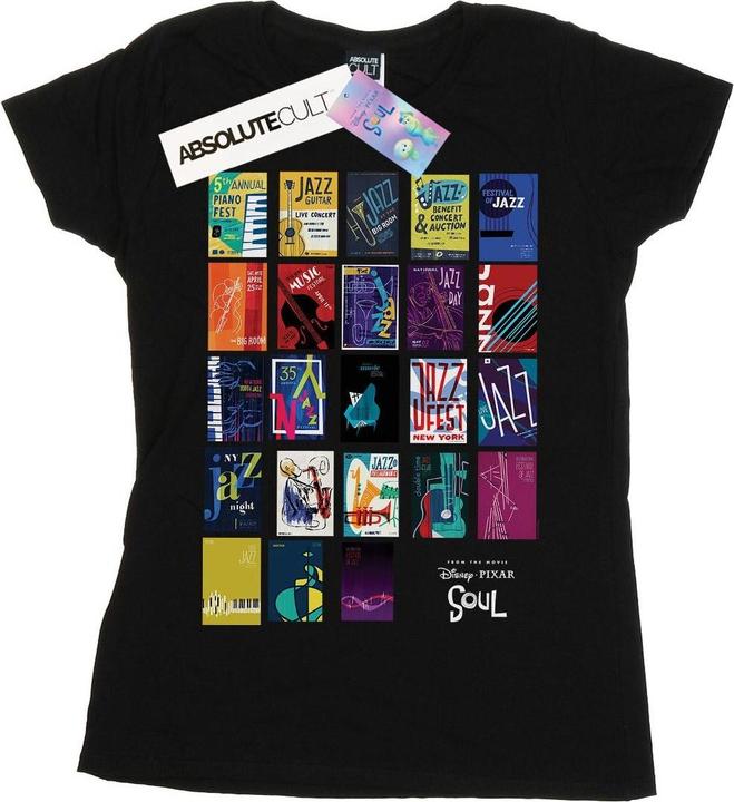 Immagine prodotto Disney Soul Jazz Poster Wall Maglietta Donna (XL)