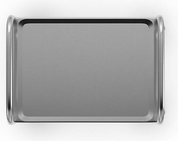Produktbild Köhler Edelstahl-Servierwagen, 2 Etagen, luftidentische Reifen, LxBxH 700x470x970 mm
