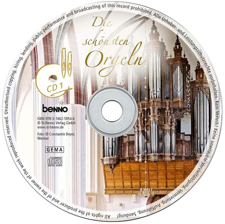 Produktbild Die schönsten Orgeln (Deutsch, St. Benno Verlag GmbH, 2021)