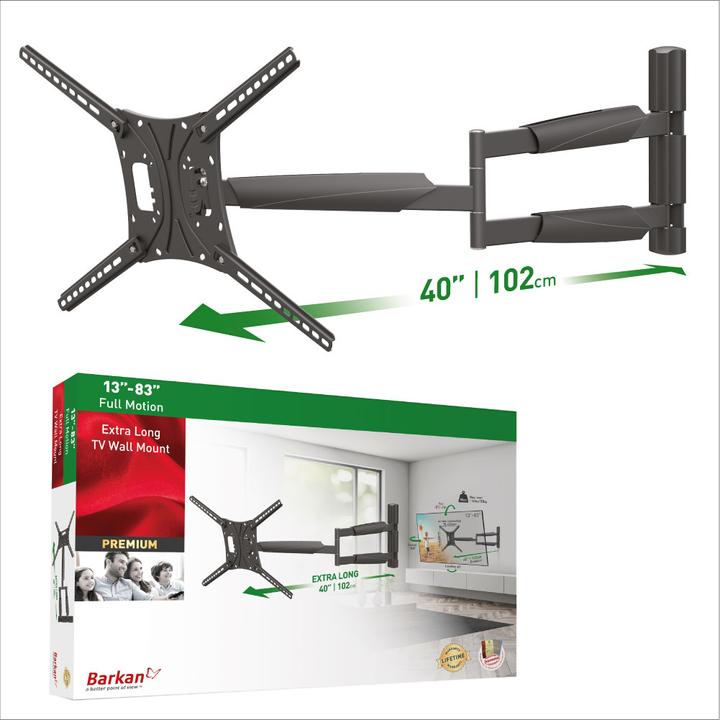 Image du produit Barkan WH 443XL-SW (Mur, 82", 50 kg)