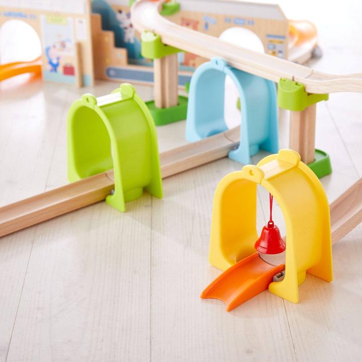 Actual product image Haba Kullerbü Knikkerbaan - Uitbreidingsset - Belletjestunnel