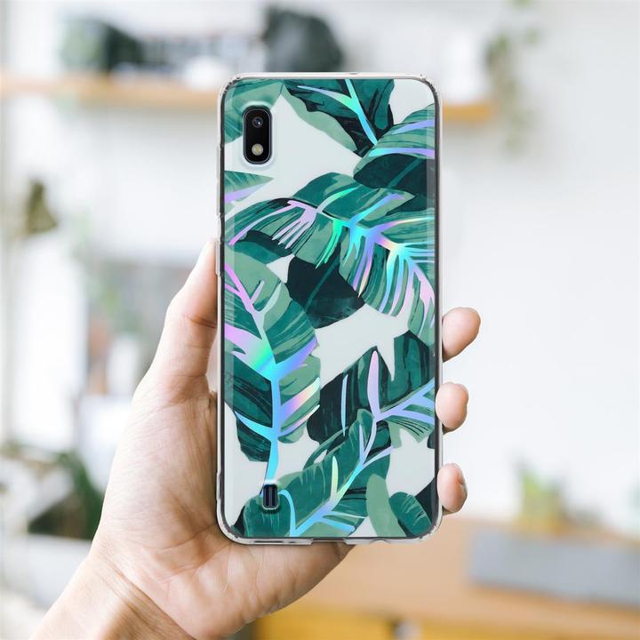 Produktbild Cadorabo IMD TPU Bunte Blumen & Blätter Cover (Samsung Galaxy A10, HTC One M10)