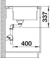 Immagine prodotto Blanco ETAGON 6-F | SILGRANIT bianco | tipo di installazione: a incasso | con telecomando di scarico, con (59.10 cm, 50.10 cm)