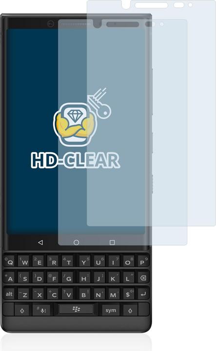 Produktbild BROTECT Schutzfolie Displayschutz Displayschutzfolie Folie Klar Transparent (2 Stück, Blackberry KEY2)