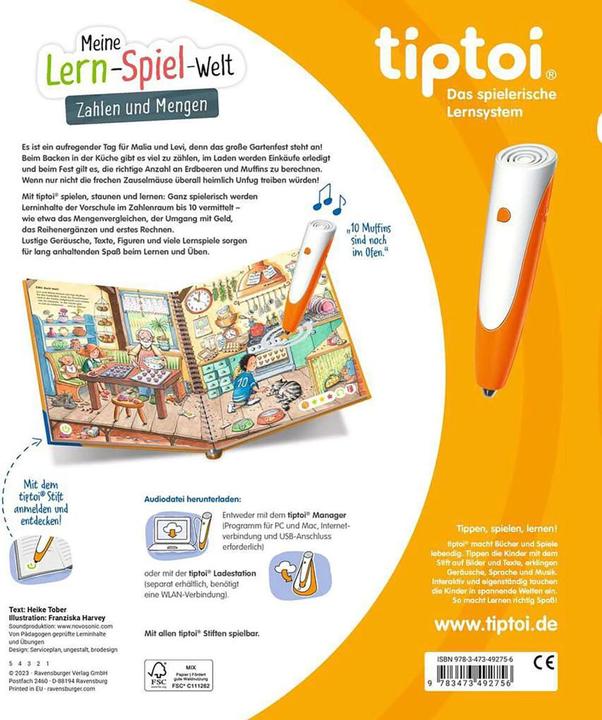 Produktbild tiptoi Zahlen und Mengen (Deutsch, Heike Tober, Franziska Harvey, 2023)