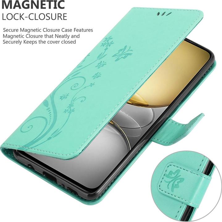 Actual product image Cadorabo Case for Realme C75 Flower Book (Siemens CC75)