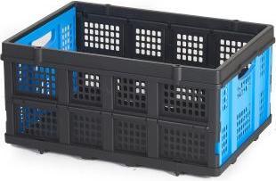 Actual product image Rs Pro Black, Blue Plastic Folding Crate, 260mm x