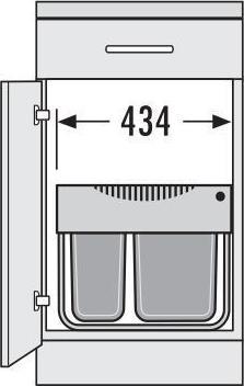 Immagine prodotto Hailo Tandem salvaspazio S 50 (30 l)