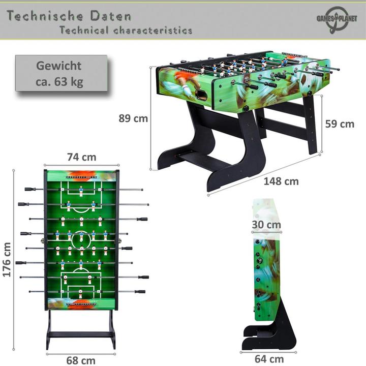 Produktbild Games Planet Tischfussball Liverpool, Soccer Print