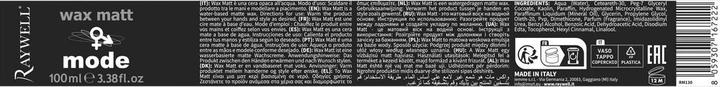 Produktbild Raywell Ceara pentru par Barber Mode Extra Matt, Toate tipurile de par, 100ml (Haarwachs, 100 ml)