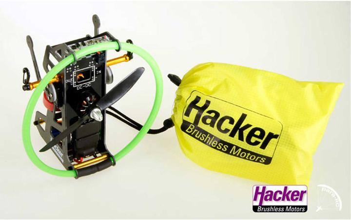 Actual product image Hacker Para-RC Cloud 0.5 Backpack Set ARF (yellow) (Paraglider)