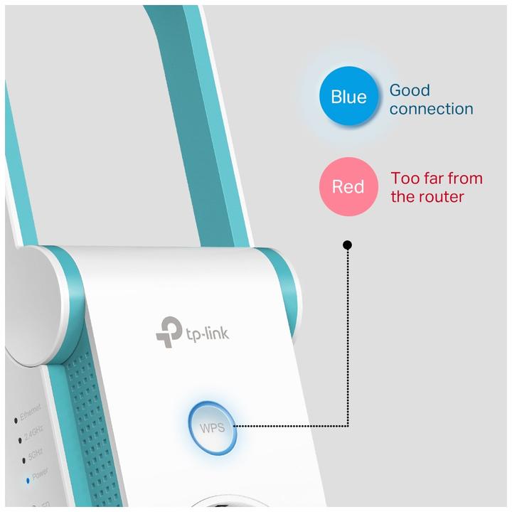Actual product image TP-Link AC1200 WI-FI Range Extender (867 Mbit/s, 300 Mbit/s)
