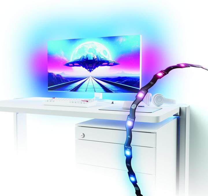 Nanoleaf Striscia luminosa a specchio per schermo 4D PC (RGB, 250 cm, Interno)