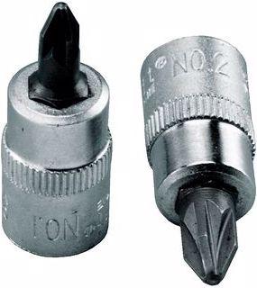 Actual product image technocraft Pozidriv bit socket, 1/4",PZ1 (1/4")