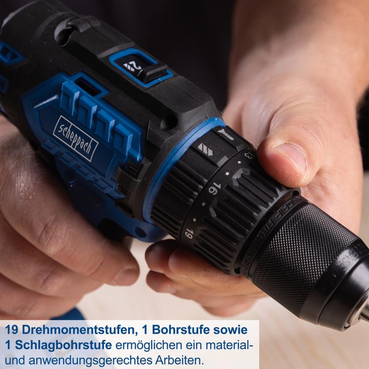 Actual product image Scheppach Battery-powered impact drill BC-CD60-X (DIY) (Rechargeable battery operated)