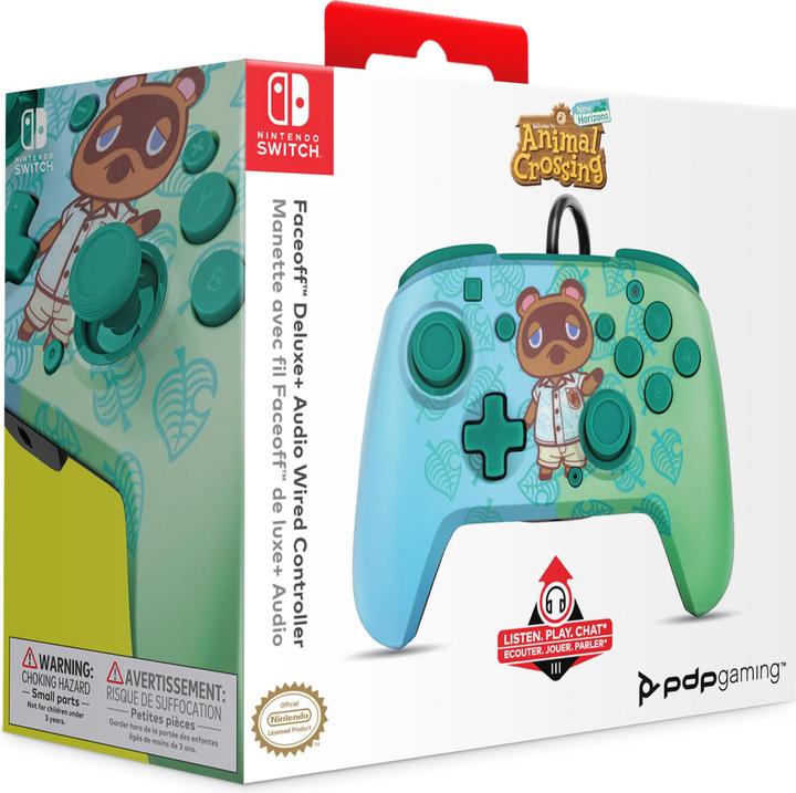 Produktbild PDP Faceoff Deluxe + Audio Animal Crossing (Switch, Switch Lite, Switch OLED)
