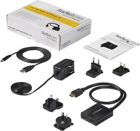 Actual product image StarTech 2 Port HDMI 1.4 splitter cable