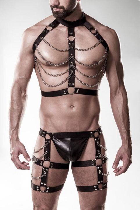 Grey Velvet 3-teiliges Ketten Set mit String (M)