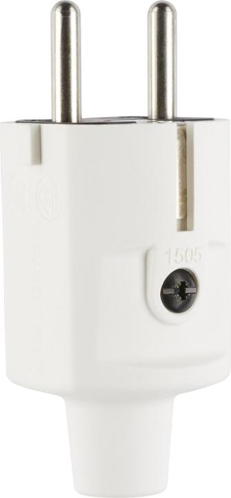 Actual product image ABL Compact plug SCHUKO & 100000047 fr-be TPE white IP20 Type 1505