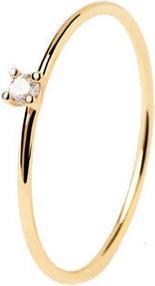 Produktbild Pd Paola PDPAOLA - Minimalist Gold Plated Ring with Zirconia White Solitary Essentials AN01-156 - Circuit: 54 (54)