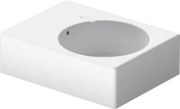 Produktbild Duravit Universalbecken SCOLA m ÜL HLB 615x460mm 1 HL Be rechts weiss (460 mm, 615 mm)