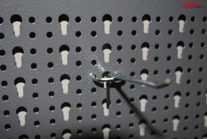 Produktbild EP Einfachhaken für Lochwände, verzinkt, 25 mm/16 cm, 10 Stück