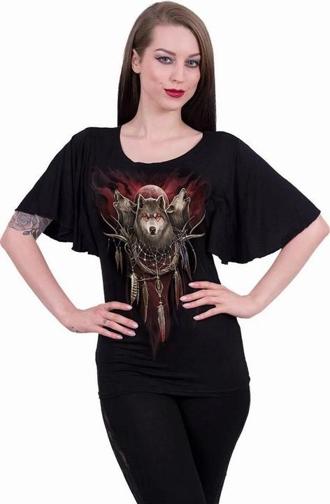 Immagine prodotto Spiral Cry Of The Wolf Top Manica a Pipistrello Donna (XXL)