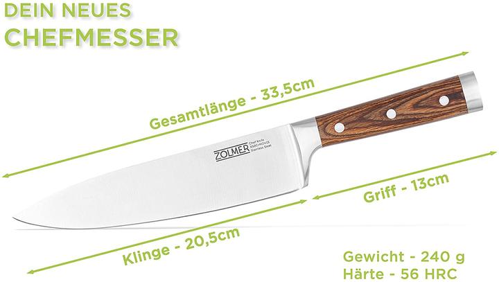 Produktbild Zolmer Extra scharfes Küchenmesser (20.50 cm)