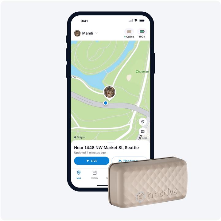 Immagine prodotto Tractive GPS Mini (Taglia unica, Gatto, Generale)