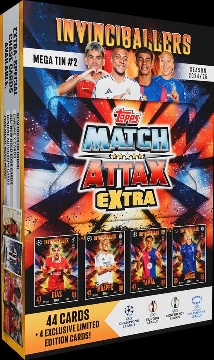 Produktbild Topps - Match Attax Champions League EX 2025 Mega Tin - (UCLMAEXT25-06) (Booster Pack)